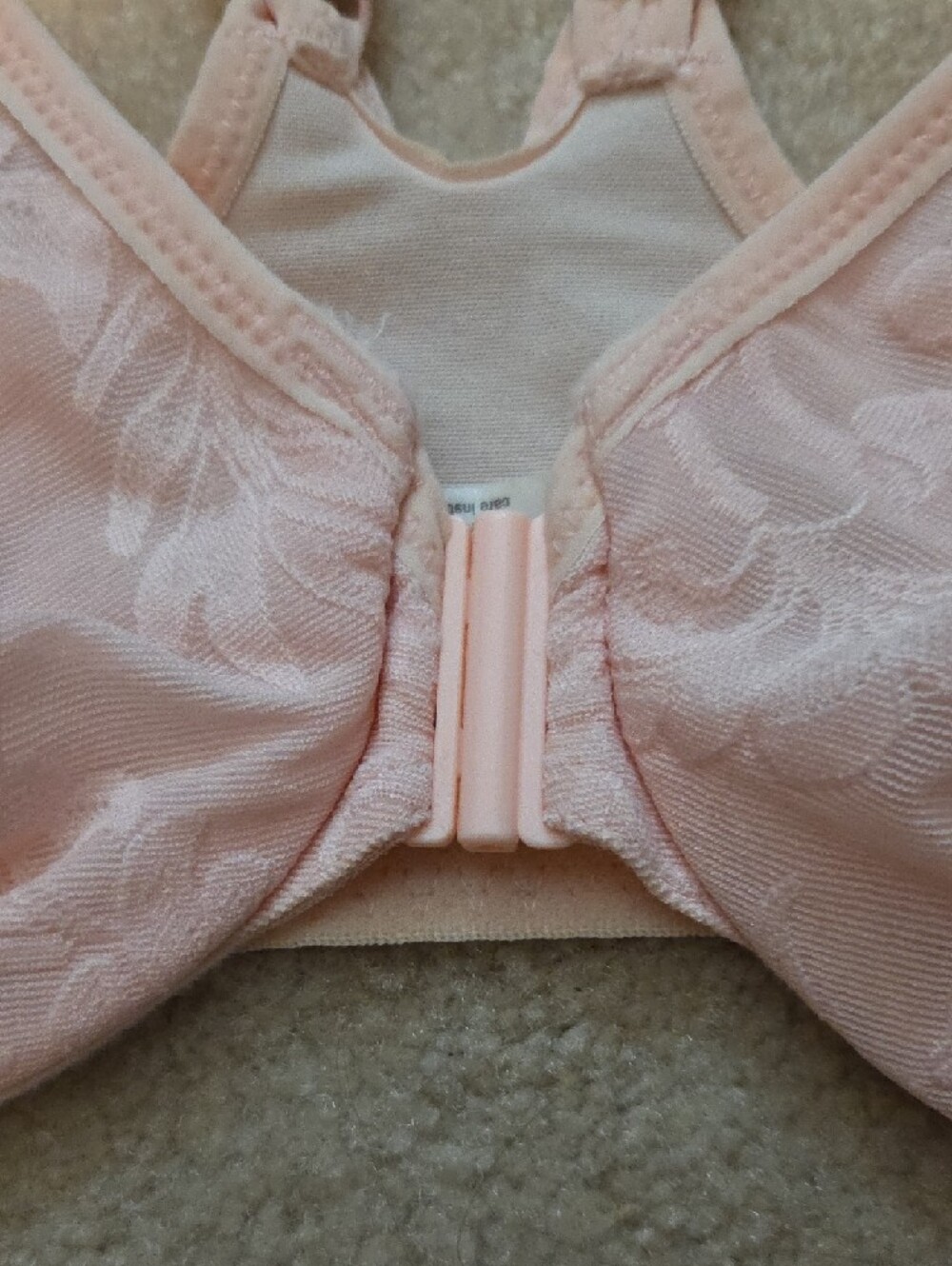 Breezies Lace Front-Closure Comfort Bras in Pink, Beige, Taupe - Picture 3 of 6